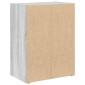 vidaXL Βιβλιοθήκη Γκρι Sonoma 40x24x52 εκ. από Επεξεργασμένο Ξύλο