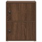 vidaXL Βιβλιοθήκη Καφέ Δρυς 40x24x52 εκ. από Επεξεργασμένο Ξύλο
