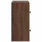 vidaXL Βιβλιοθήκη Καφέ Δρυς 40x24x52 εκ. από Επεξεργασμένο Ξύλο