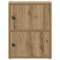 vidaXL Βιβλιοθήκη Αρτισιανή Δρυς 40x24x52 εκ. Επεξ. Ξύλο