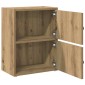 vidaXL Βιβλιοθήκη Αρτισιανή Δρυς 40x24x52 εκ. Επεξ. Ξύλο