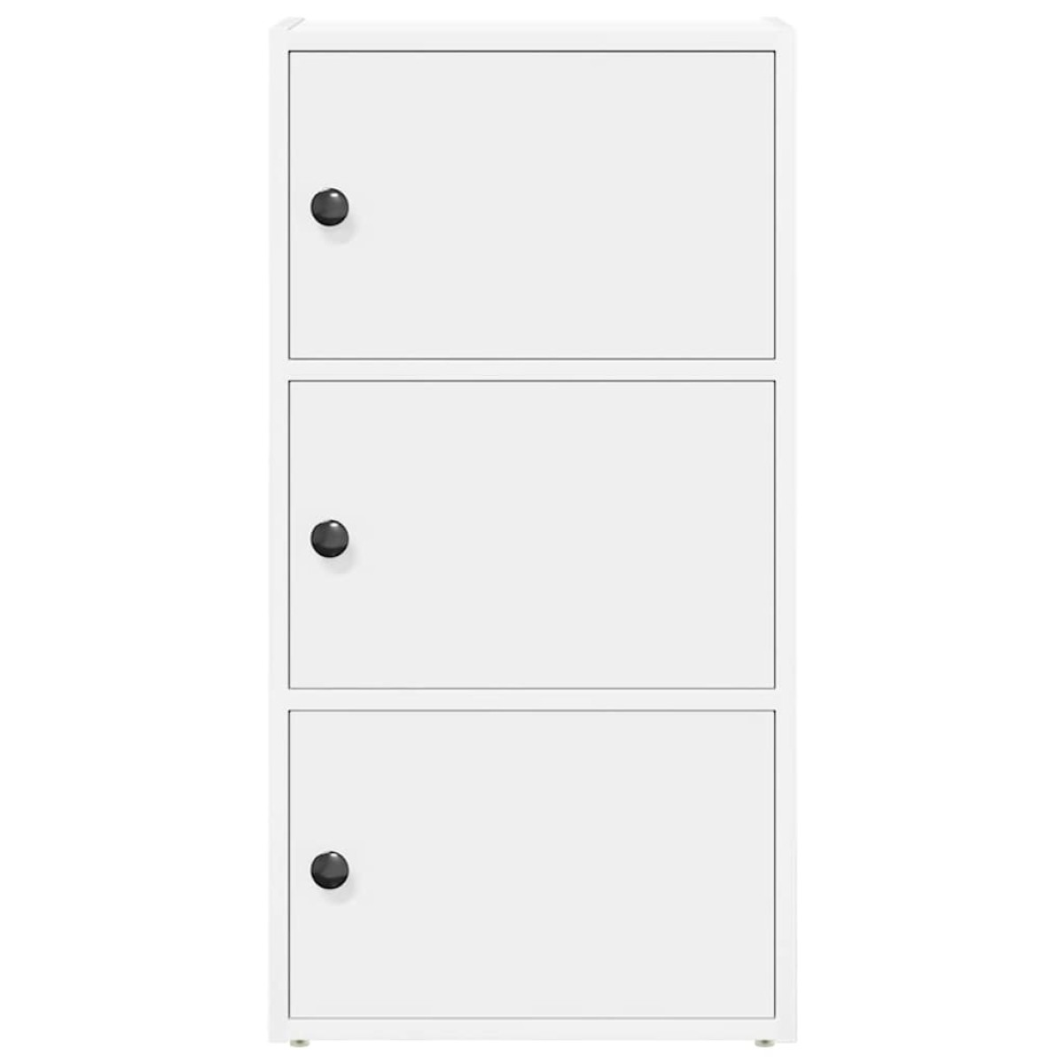 vidaXL Βιβλιοθήκη Λευκή 40x24x77 εκ. από Επεξεργασμένο Ξύλο