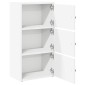 vidaXL Βιβλιοθήκη Λευκή 40x24x77 εκ. από Επεξεργασμένο Ξύλο