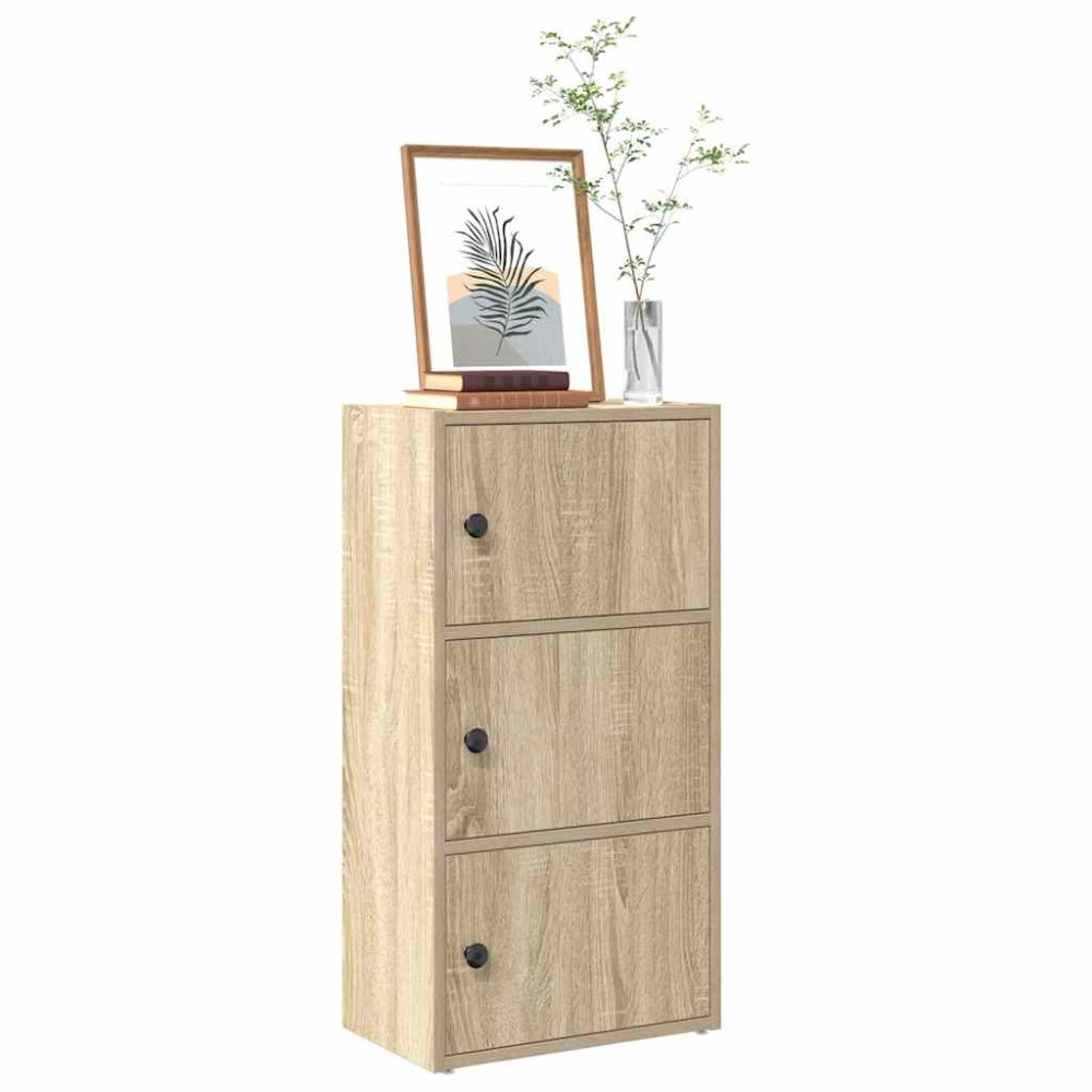 vidaXL Βιβλιοθήκη Sonoma Δρυς 40x24x77 εκ. από Επεξεργασμένο Ξύλο