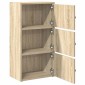 vidaXL Βιβλιοθήκη Sonoma Δρυς 40x24x77 εκ. από Επεξεργασμένο Ξύλο