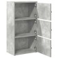 vidaXL Βιβλιοθήκη Γκρι Σκυροδέματος 40x24x77 εκ. Επεξεργ. Ξύλο