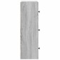 vidaXL Βιβλιοθήκη Γκρι Sonoma 40x24x77 εκ. από Επεξεργασμένο Ξύλο