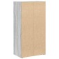 vidaXL Βιβλιοθήκη Γκρι Sonoma 40x24x77 εκ. από Επεξεργασμένο Ξύλο