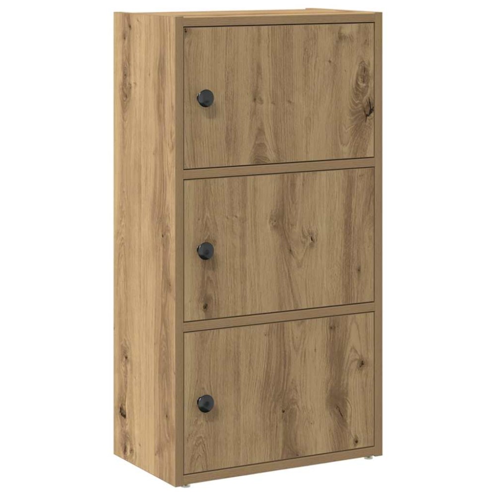 vidaXL Βιβλιοθήκη Αρτισιανή Δρυς 40x24x77 εκ. Επεξ. Ξύλο