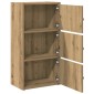 vidaXL Βιβλιοθήκη Αρτισιανή Δρυς 40x24x77 εκ. Επεξ. Ξύλο
