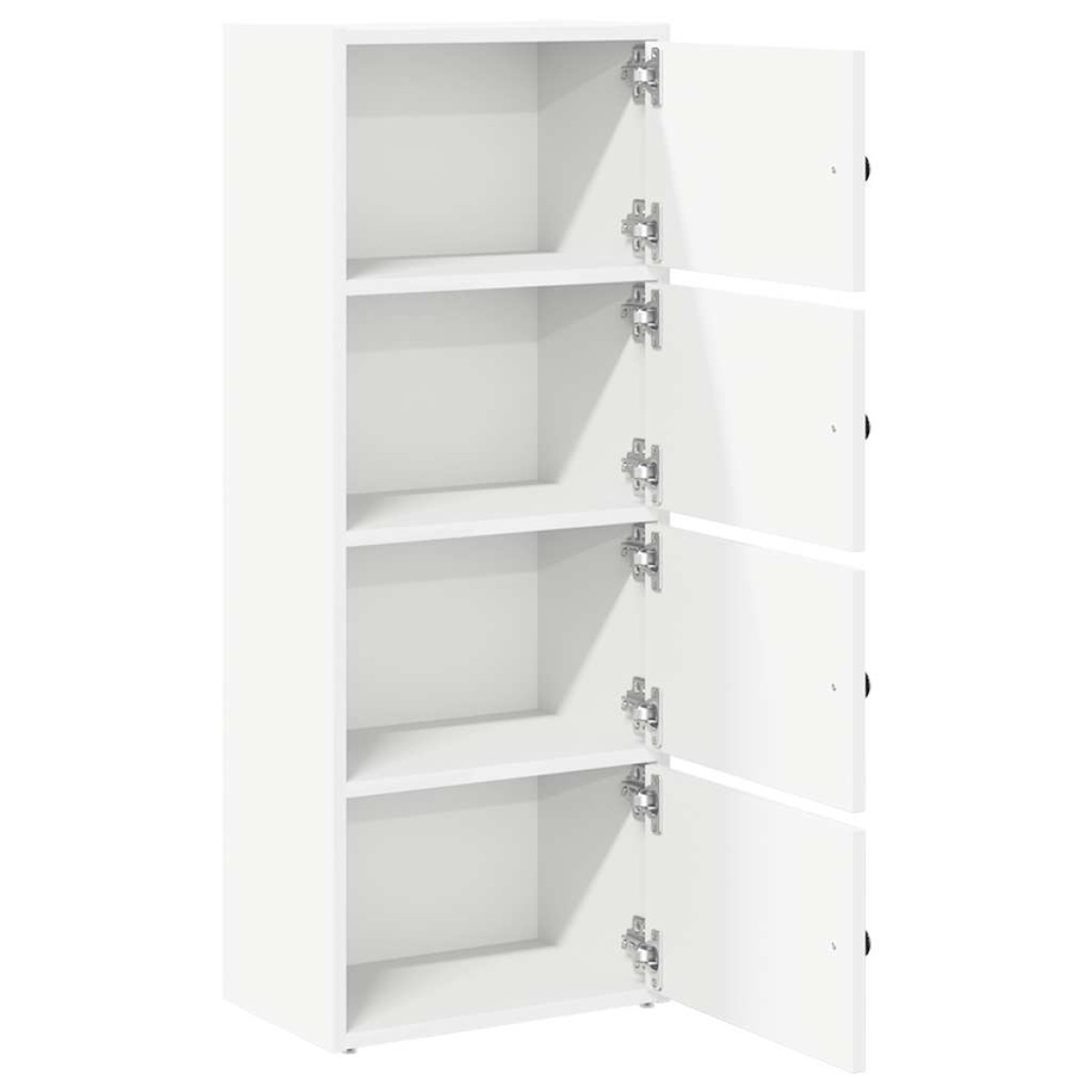 vidaXL Βιβλιοθήκη Λευκή 40x24x102 εκ. από Επεξεργασμένο Ξύλο