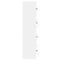 vidaXL Βιβλιοθήκη Λευκή 40x24x102 εκ. από Επεξεργασμένο Ξύλο