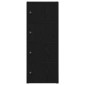 vidaXL Βιβλιοθήκη Μαύρη Δρυς 40x24x102 εκ. Κατασκευασμένο ξύλο