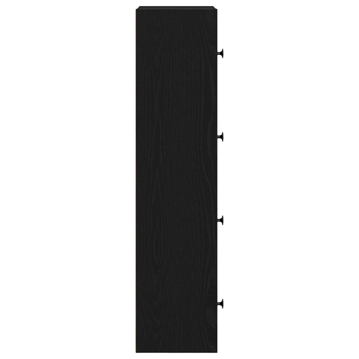 vidaXL Βιβλιοθήκη Μαύρη Δρυς 40x24x102 εκ. Κατασκευασμένο ξύλο