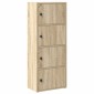 vidaXL Βιβλιοθήκη Sonoma Δρυς 40x24x102 εκ. από Επεξεργασμένο Ξύλο