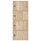 vidaXL Βιβλιοθήκη Sonoma Δρυς 40x24x102 εκ. από Επεξεργασμένο Ξύλο
