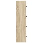 vidaXL Βιβλιοθήκη Sonoma Δρυς 40x24x102 εκ. από Επεξεργασμένο Ξύλο