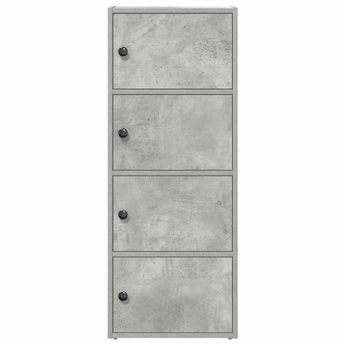 vidaXL Βιβλιοθήκη Γκρι Σκυροδέματος 40x24x102 εκ. Επεξεργ. Ξύλο