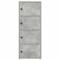 vidaXL Βιβλιοθήκη Γκρι Σκυροδέματος 40x24x102 εκ. Επεξεργ. Ξύλο
