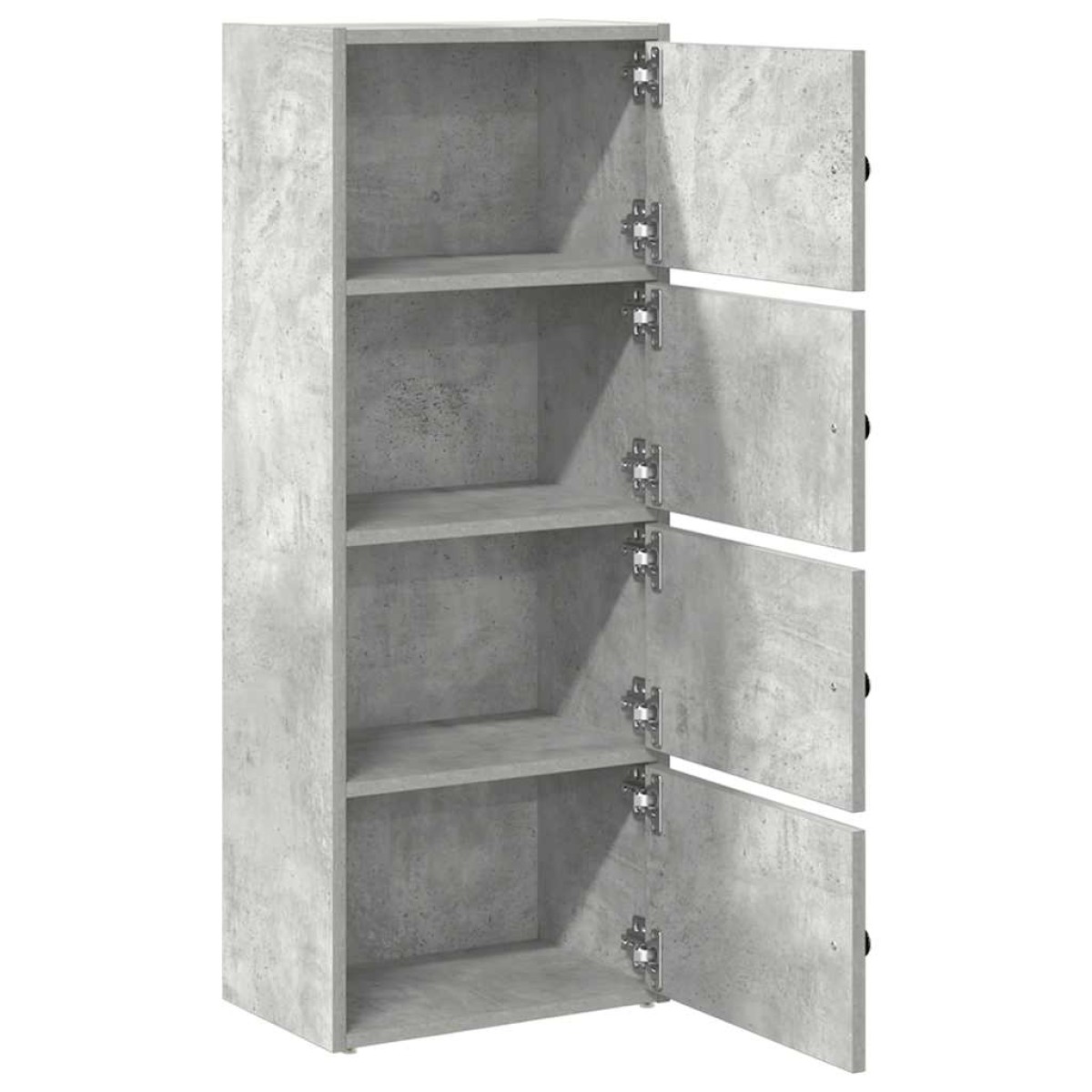 vidaXL Βιβλιοθήκη Γκρι Σκυροδέματος 40x24x102 εκ. Επεξεργ. Ξύλο