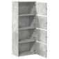 vidaXL Βιβλιοθήκη Γκρι Σκυροδέματος 40x24x102 εκ. Επεξεργ. Ξύλο
