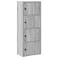 vidaXL Βιβλιοθήκη Γκρι Sonoma 40x24x102 εκ. από Επεξεργασμένο Ξύλο