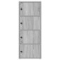 vidaXL Βιβλιοθήκη Γκρι Sonoma 40x24x102 εκ. από Επεξεργασμένο Ξύλο