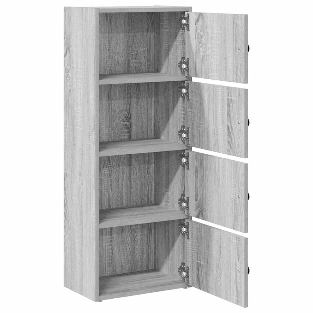 vidaXL Βιβλιοθήκη Γκρι Sonoma 40x24x102 εκ. από Επεξεργασμένο Ξύλο