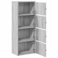 vidaXL Βιβλιοθήκη Γκρι Sonoma 40x24x102 εκ. από Επεξεργασμένο Ξύλο