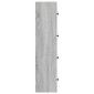 vidaXL Βιβλιοθήκη Γκρι Sonoma 40x24x102 εκ. από Επεξεργασμένο Ξύλο