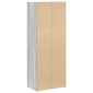 vidaXL Βιβλιοθήκη Γκρι Sonoma 40x24x102 εκ. από Επεξεργασμένο Ξύλο