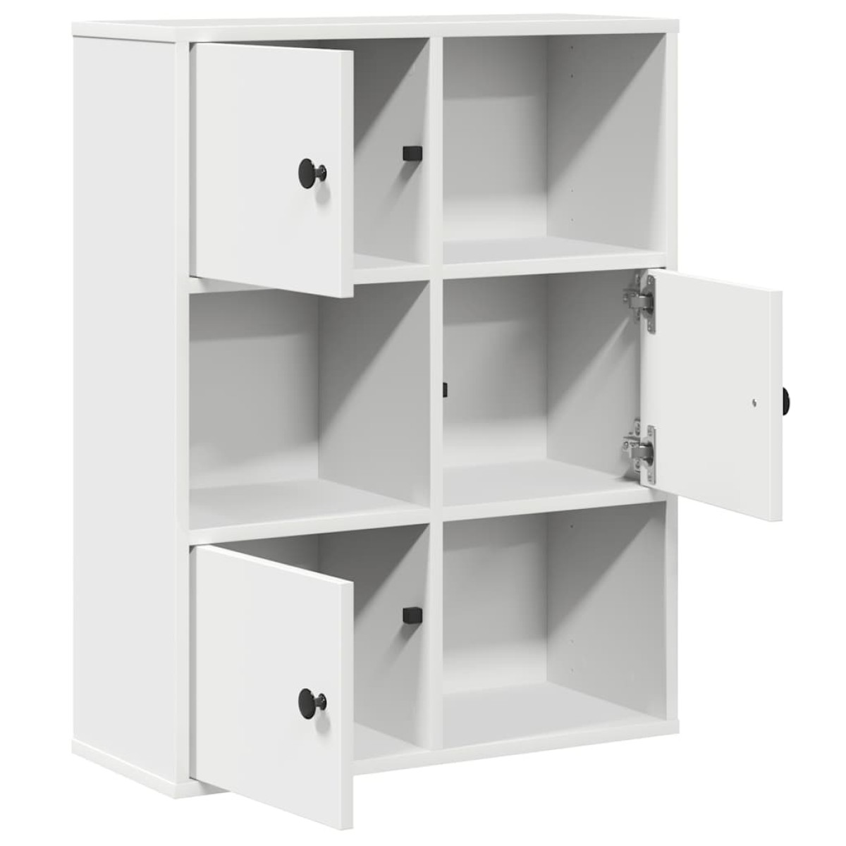 vidaXL Βιβλιοθήκη Λευκή 60x24x76,5 εκ. από Επεξεργασμένο Ξύλο