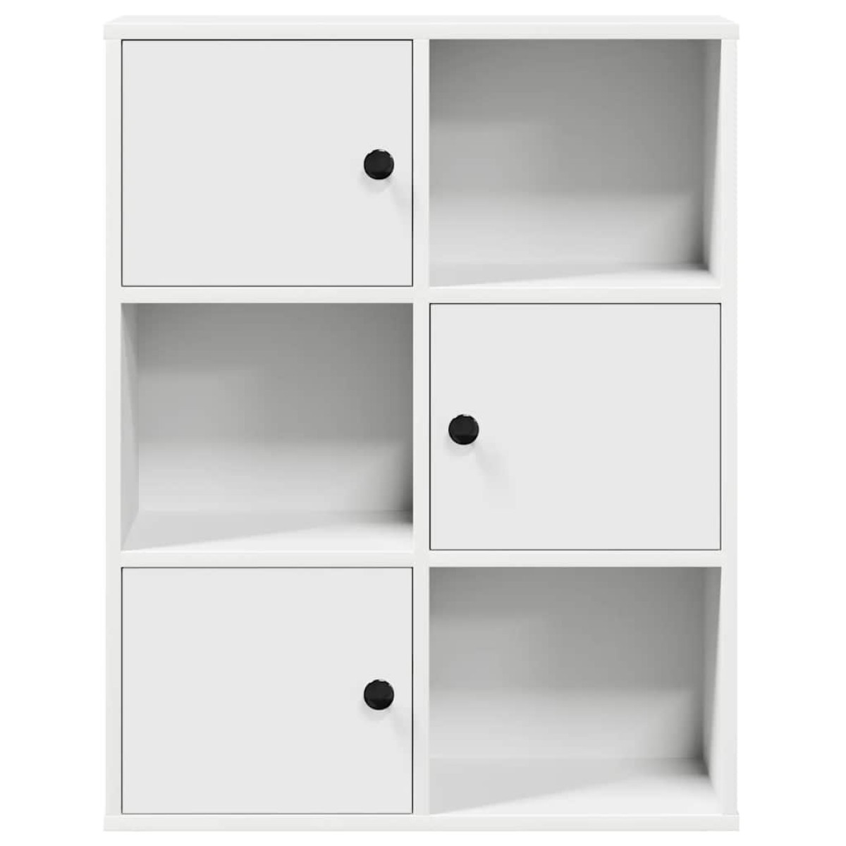 vidaXL Βιβλιοθήκη Λευκή 60x24x76,5 εκ. από Επεξεργασμένο Ξύλο