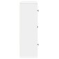 vidaXL Βιβλιοθήκη Λευκή 60x24x76,5 εκ. από Επεξεργασμένο Ξύλο