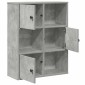 vidaXL Βιβλιοθήκη Γκρι Σκυροδέματος 60x24x76,5 εκ. Επεξεργ. Ξύλο