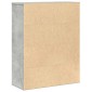 vidaXL Βιβλιοθήκη Γκρι Σκυροδέματος 60x24x76,5 εκ. Επεξεργ. Ξύλο