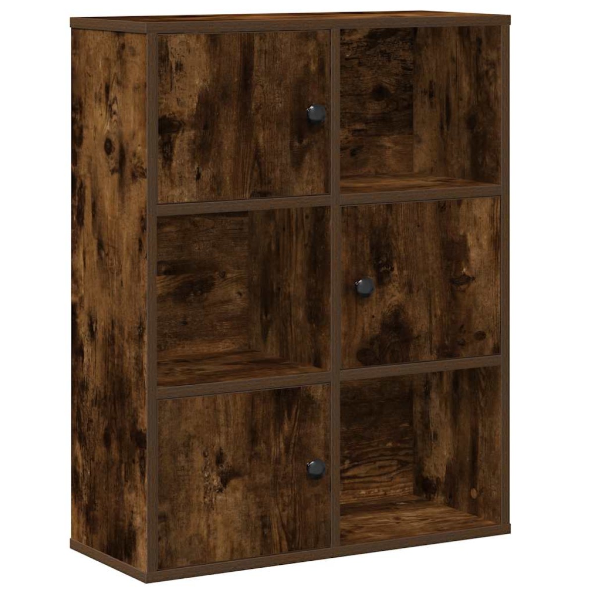 vidaXL Βιβλιοθήκη Καπνιστή Δρυς 60x24x76,5 εκ. από Επεξεργασμένο Ξύλο