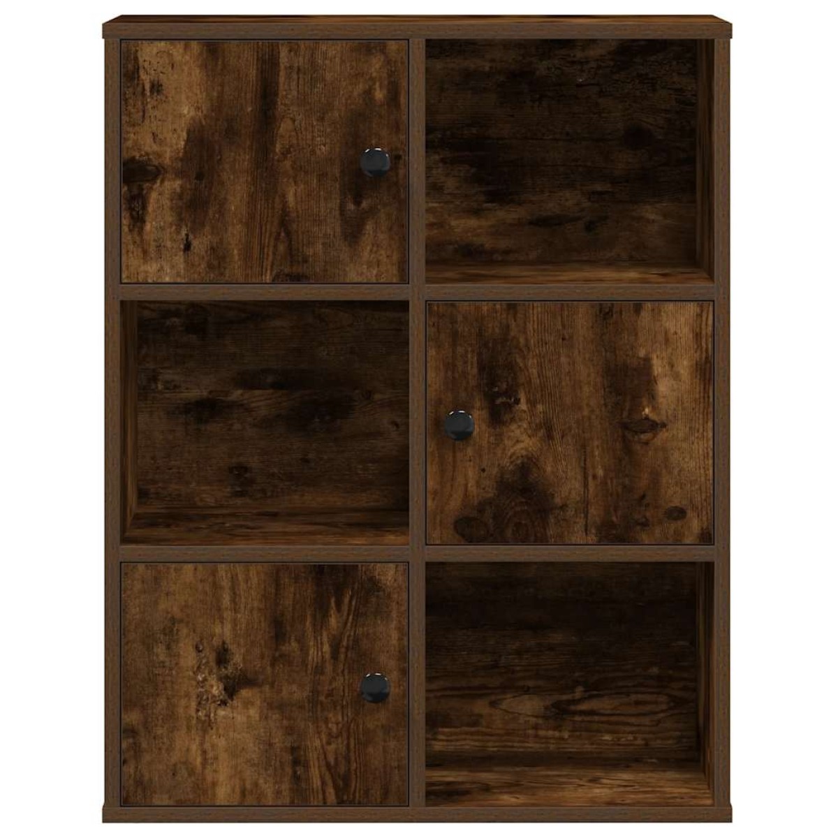 vidaXL Βιβλιοθήκη Καπνιστή Δρυς 60x24x76,5 εκ. από Επεξεργασμένο Ξύλο