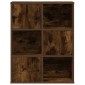 vidaXL Βιβλιοθήκη Καπνιστή Δρυς 60x24x76,5 εκ. από Επεξεργασμένο Ξύλο