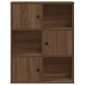 vidaXL Βιβλιοθήκη Καφέ Δρυς 60x24x76,5 εκ. από Επεξεργασμένο Ξύλο