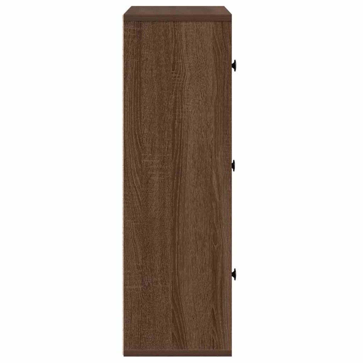 vidaXL Βιβλιοθήκη Καφέ Δρυς 60x24x76,5 εκ. από Επεξεργασμένο Ξύλο