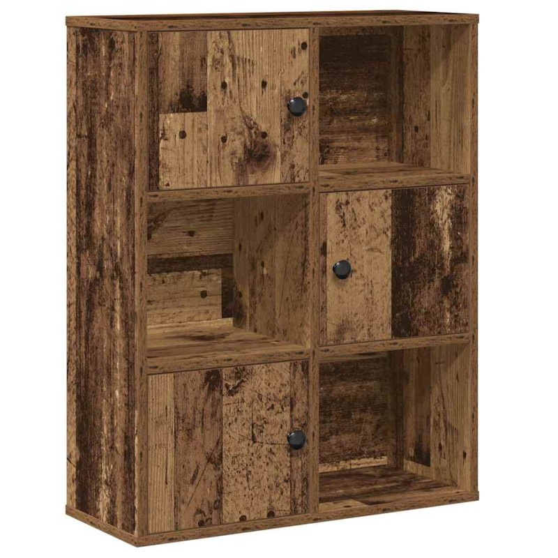 vidaXL Βιβλιοθήκη Όψη Παλαιού Ξύλου 60x24x76,5 εκ. Επεξεργασμένο Ξύλο