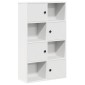 vidaXL Βιβλιοθήκη Λευκή 60x24x101,5 εκ. από Επεξεργασμένο Ξύλο