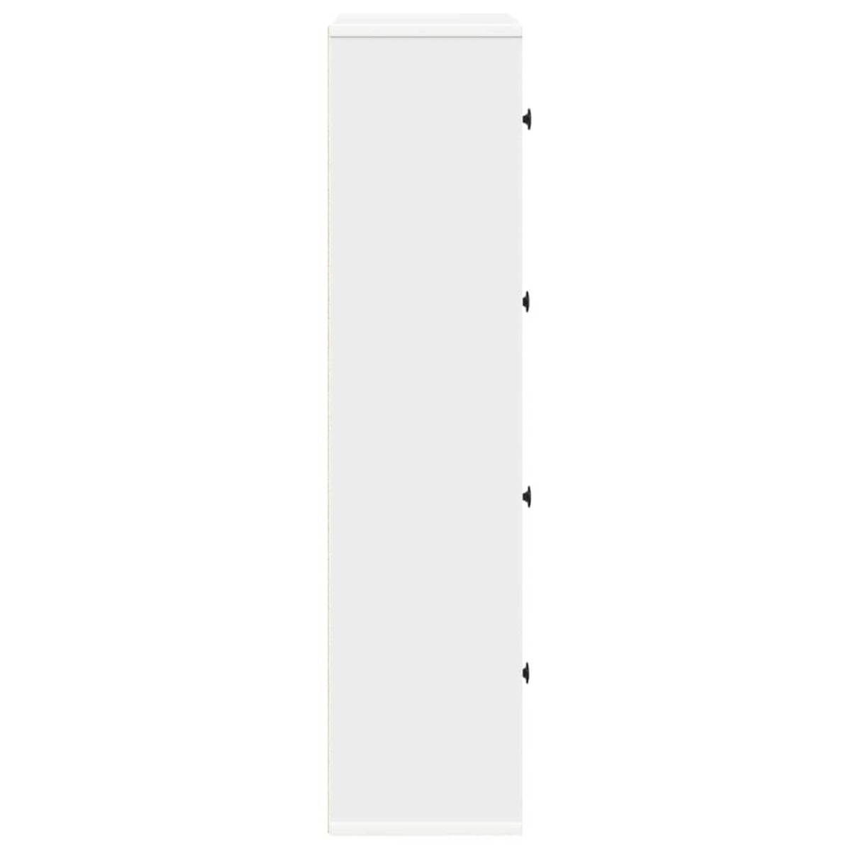vidaXL Βιβλιοθήκη Λευκή 60x24x101,5 εκ. από Επεξεργασμένο Ξύλο