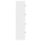 vidaXL Βιβλιοθήκη Λευκή 60x24x101,5 εκ. από Επεξεργασμένο Ξύλο