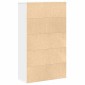 vidaXL Βιβλιοθήκη Λευκή 60x24x101,5 εκ. από Επεξεργασμένο Ξύλο