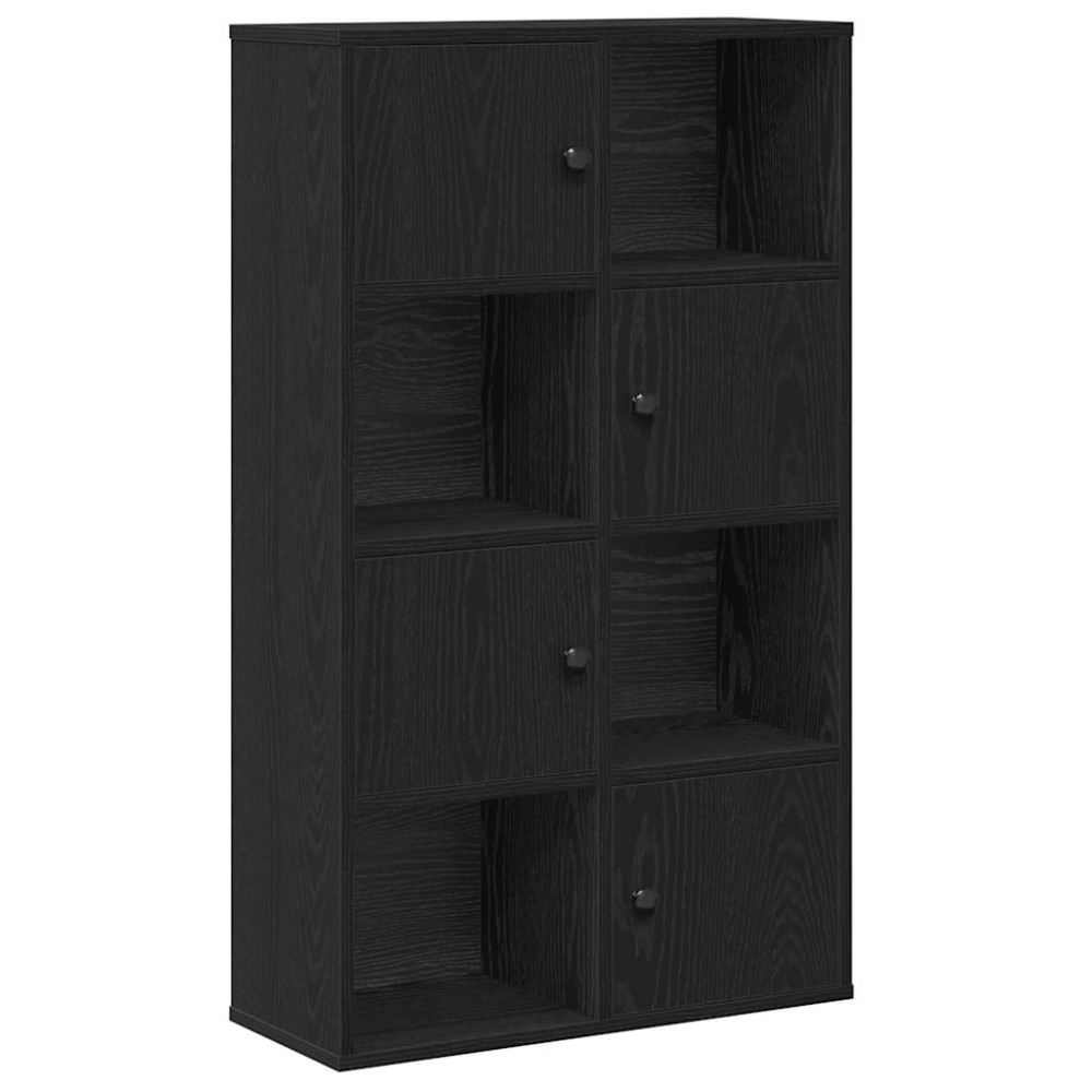 vidaXL Βιβλιοθήκη Μαύρη Δρυς 60x24x101,5 εκ. Κατασκευασμένο ξύλο