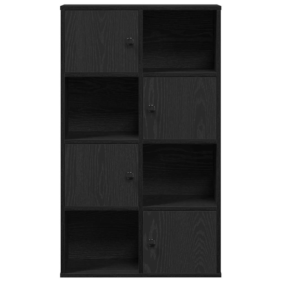 vidaXL Βιβλιοθήκη Μαύρη Δρυς 60x24x101,5 εκ. Κατασκευασμένο ξύλο