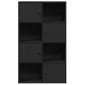 vidaXL Βιβλιοθήκη Μαύρη Δρυς 60x24x101,5 εκ. Κατασκευασμένο ξύλο