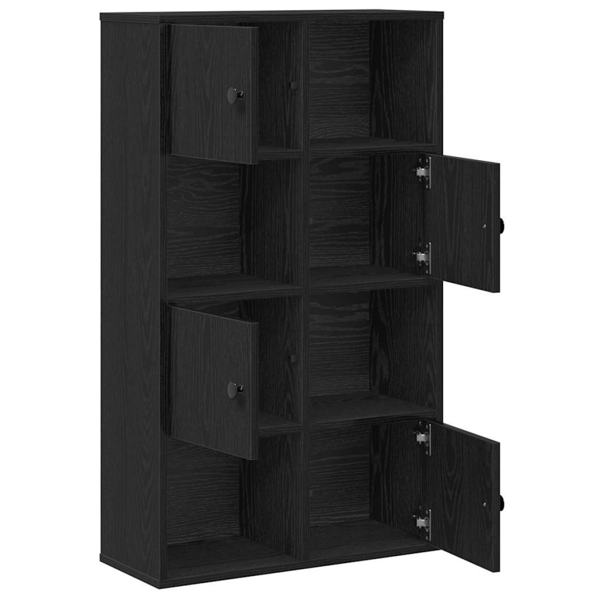 vidaXL Βιβλιοθήκη Μαύρη Δρυς 60x24x101,5 εκ. Κατασκευασμένο ξύλο